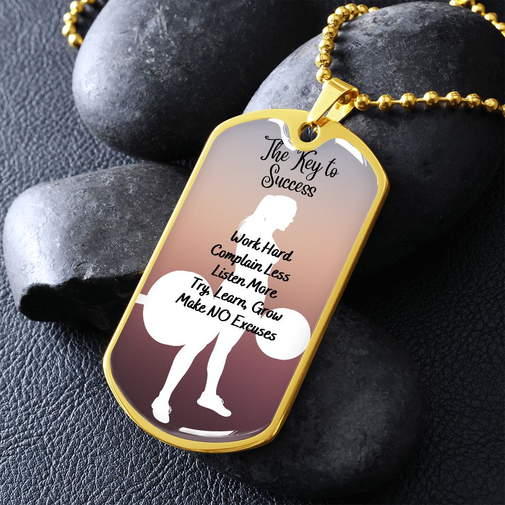 Fitness Jewelry Fitness Gifts Personalized Gift Weight Lifting Gifts The Key to Success Gym Gifts For Her