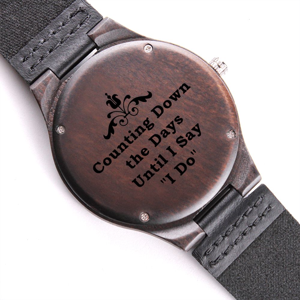 Engraved Watch Men's Wooden Watch Personalized Watch Custom Watch Gift for Husband