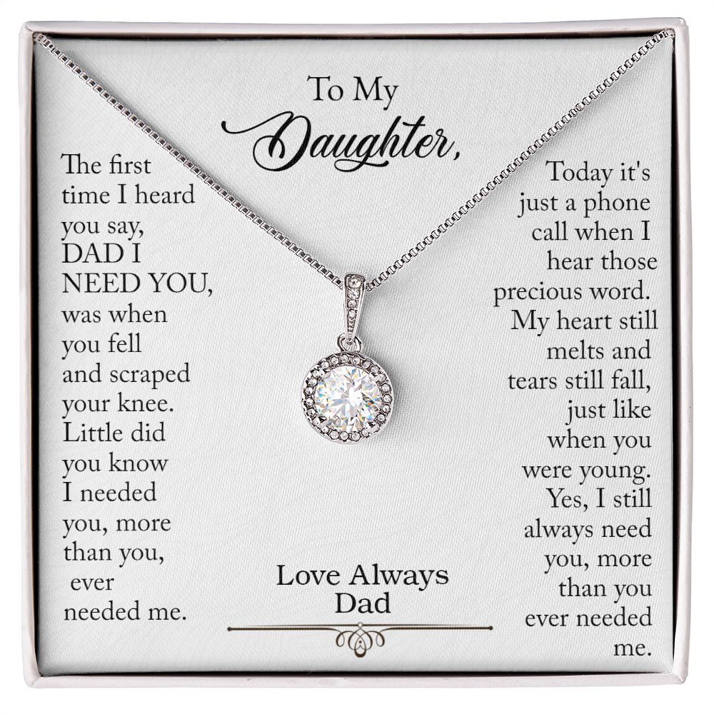 Gift for Daughter from Dad To My Daughter Necklace Graduation Gift Daughter Birthday Gift Daughter Daughter Gift from Dad