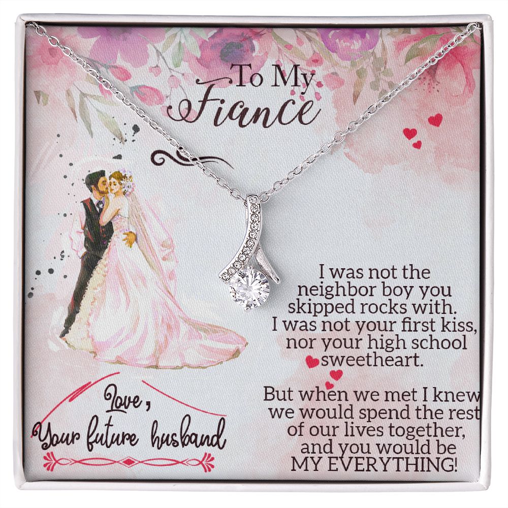 Fiance Gifts for Her Necklace to Future Wife for Valentines Day Anniversary Engagement Birthday Christmas