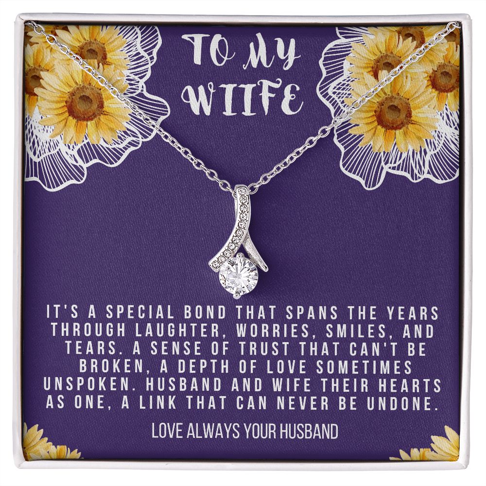To My Wife Necklace, Anniversary Gift For Wife Wife Birthday Gift Gift For Wife  Wife Necklace Mothers Day Gift