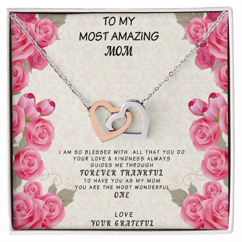 Mom Necklace, Mom Birthday Gift from daughter or Son, Sentimental Gifts for Mom Birthday, Mother Birthday Gift with Message Card Quote