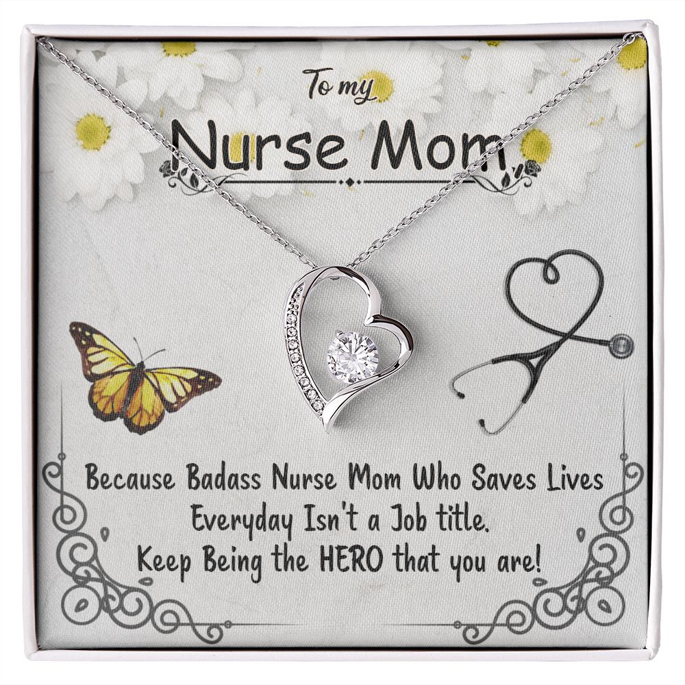 Gift for Mom To My Badass Mom Birthday Gift Mom Nurse Gift, Nurse Gift For Mom, Gift For Mom who is a Nurse, Nurse Mom Necklace