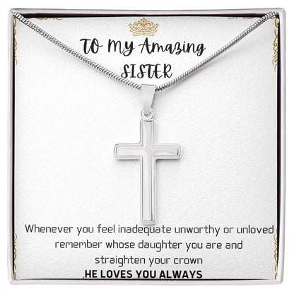 Big Sister Thoughtful Gift Faith Necklace Faith Jewelry Faith Hope Love Trust in The Lord