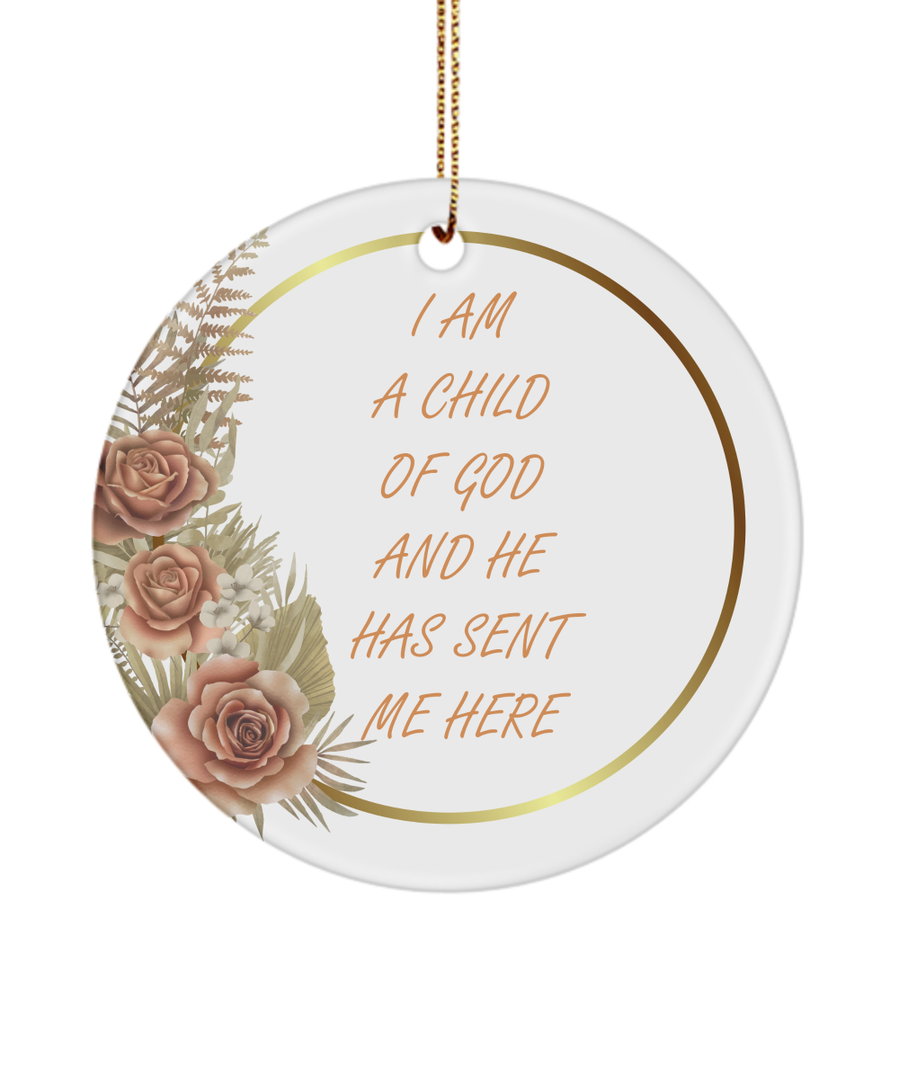 I Am A Child Of God, Baptism Gift, Baptism Gift  I am a child of God Christian Gift, Child of God ornament, Christ centered Christmas gift, Primary kids gift, LDS primary gifts, LDS