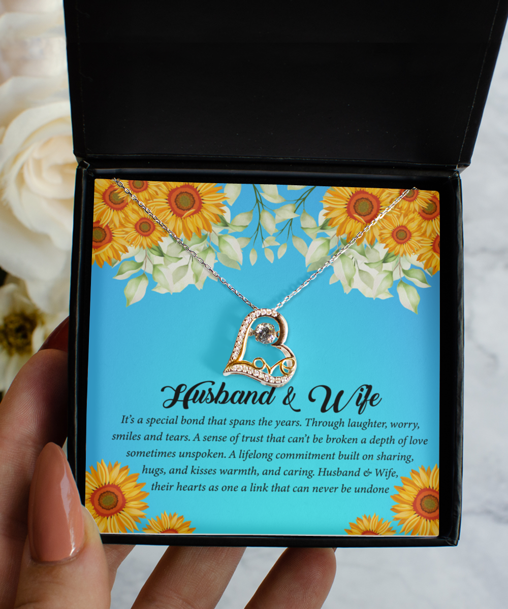 Husband and Wife Necklace quoted Jewelry Card, Romantic Poem, Wife Gift, Gifts for Anniversary, Gifts for Mother's Day, Gifts from Husband, Gifts for Wife For her Birthday, Romantic and Love Necklace