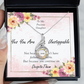 Gift for Daughter from Mom, Gift for Daughter from Dad, To My Daughter Necklace Daughter Birthday Gift, Daughter Graduation Gift