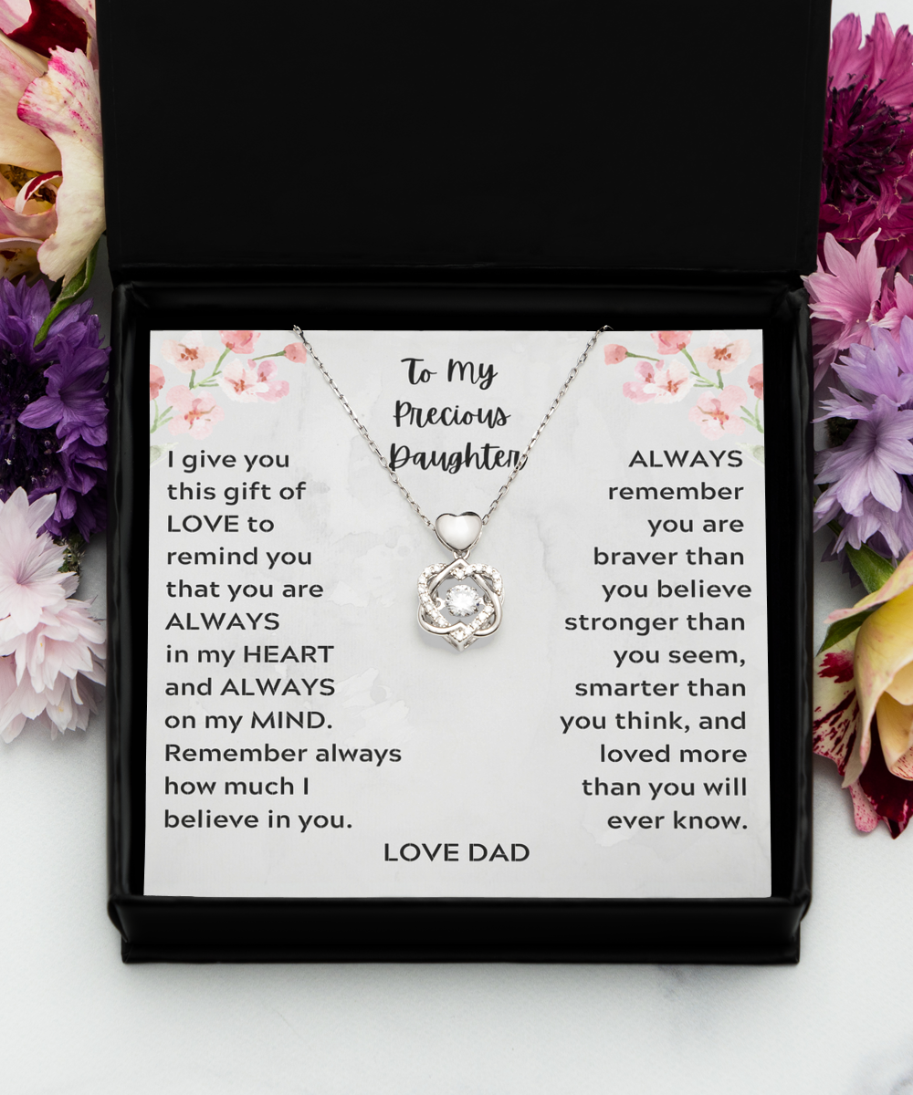 Daddy Daughter Gift Gift for Daughter on Wedding Day Daughter Necklace from Dad Daddy Daughter Gift